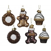 Kalėdinis žaislas Gingerbread, įvairių sp., 1 vnt., 7,5 cm