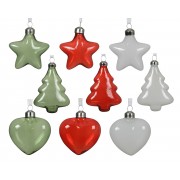 Kalėdinis žaislas Ornament, įvairių sp., skaidrus, 1 vnt., 10 cm