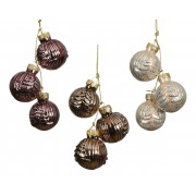 Kalėdinis žaislas Bauble, įvairių sp., 1 vnt.