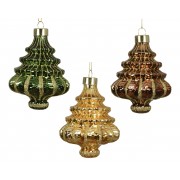 Kalėdinis žaislas eglutė, įvairių sp., 1 vnt., 10,7 cm