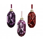 Kalėdinis žaislas ornamentas, įvairių sp., 1 vnt., 11 cm