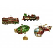 Kalėdinis žaislas Vehicle, įvairių sp., 1 vnt., 14 cm