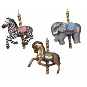 Kalėdinis žaislas gyvūnai, įvairių sp., 1 vnt., 12 cm