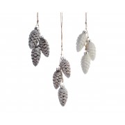 Kalėdinis žaislas kankorėžis, įvairių sp., 1 vnt.