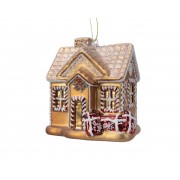 Kalėdinis žaislas namelis, 10 cm