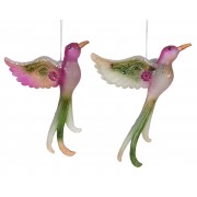 Kalėdinis žaislas paukštis, įvairių sp., 1 vnt., 9,3 cm