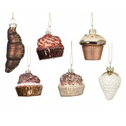 Kalėdinis žaislas saldėsis, įvairių sp., 1 vnt., 6,2 cm