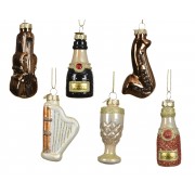 Kalėdinis žaislas, įvairių sp., 1 vnt., 7,5 cm