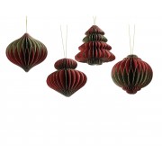 Kalėdinis žaislas popierinės figūros, įvairių sp., 1 vnt., 8 cm