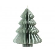 Kalėdinė popierinė dekoracija Tree, žalios sp., 15 cm