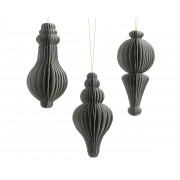 Kalėdinė popierinė dekoracija Ornament, žalios sp., 1 vnt., 12 cm