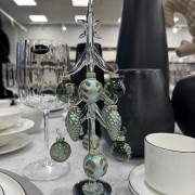 Dekoracija eglutė Coach House SAGE FLORAL BAUBLE, 27 cm