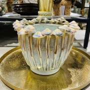 Vaza Coach House Mushroom, baltos sp., 15 cm