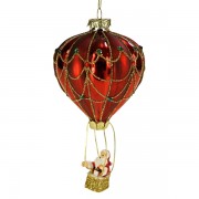 Kalėdinis žaislas oro balionas su Kalėdų seneliu, 14 cm