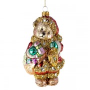 Kalėdinis žaislas meškiukas, 14,5 cm