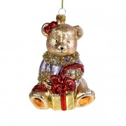 Kalėdinis žaislas meškiukas, 13 cm