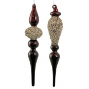 Kalėdinis žaislas varveklis, raudonos sp., 20 cm, 1 vnt.