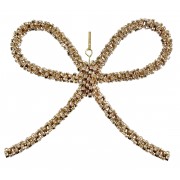 Kalėdinis žaislas kaspinas, auksinės sp., 14 cm