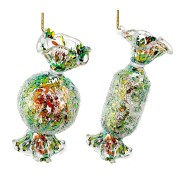 Kalėdinis žaislas saldainis, 10 cm, 1 vnt.