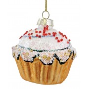 Kalėdinis žaislas keksiukas, 6 cm