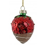 Kalėdinis žaislas braškė, 5 cm