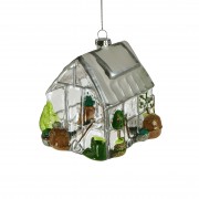 Kalėdinis žaislas šiltnamis, 10 cm