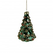 Kalėdinis žaislas eglutė, 12 cm