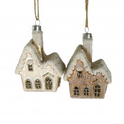 Kalėdinis žaislas namelis, 1 vnt., 10 cm