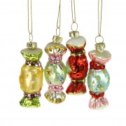 Kalėdinis žaislas saldainis, 1 vnt., 9 cm