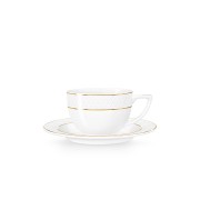 Puodelis su lėkštute Wilmax DIAMOND GOLD, 170 ml