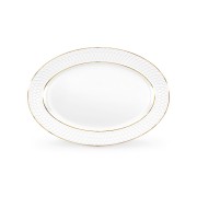 Ovali lėkštė Wilmax DIAMOND GOLD, 20 x 14 cm