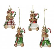 Kalėdinis žaislas meduolis, įvairių sp., 1 vnt., 11 cm