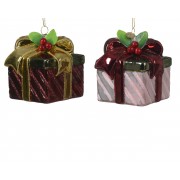 Kalėdinis žaislas dovana, įvairių sp., 1 vnt.