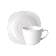 Puodelių su lėkštutėmis rinkinys Bormioli Rocco PARMA, 6 vnt., 220 ml