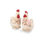 Dekoracija A Lot Hen with Bow, 1 vnt., 15 cm