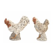 Dekoracija A Lot Rooster Hen nature, 1 vnt., 16 cm