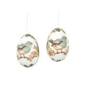 Pakabinama dekoracija A Lot Egg Vintage Bird, 6 cm