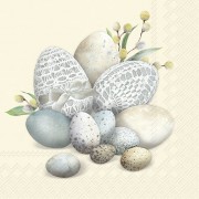 Servetėlės IHR EGGS, kreminės sp., 33 x 33 cm