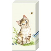 Servetėlės nosinaitės IHR KIRA, šviesiai žalios sp.,  21 x 21 cm