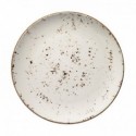 Balta raštuota porcelianinė lėkštė Bonna GRAIN, 27 cm