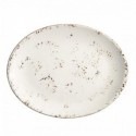 Balta ovali porcelianinė lėkštė Bonna GRAIN, 31 cm