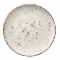 Balta raštuota porcelianinė lėkštė Bonna GRAIN, 30 cm