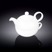 Porcelianinis puodelis su arbatinuku Wilmax