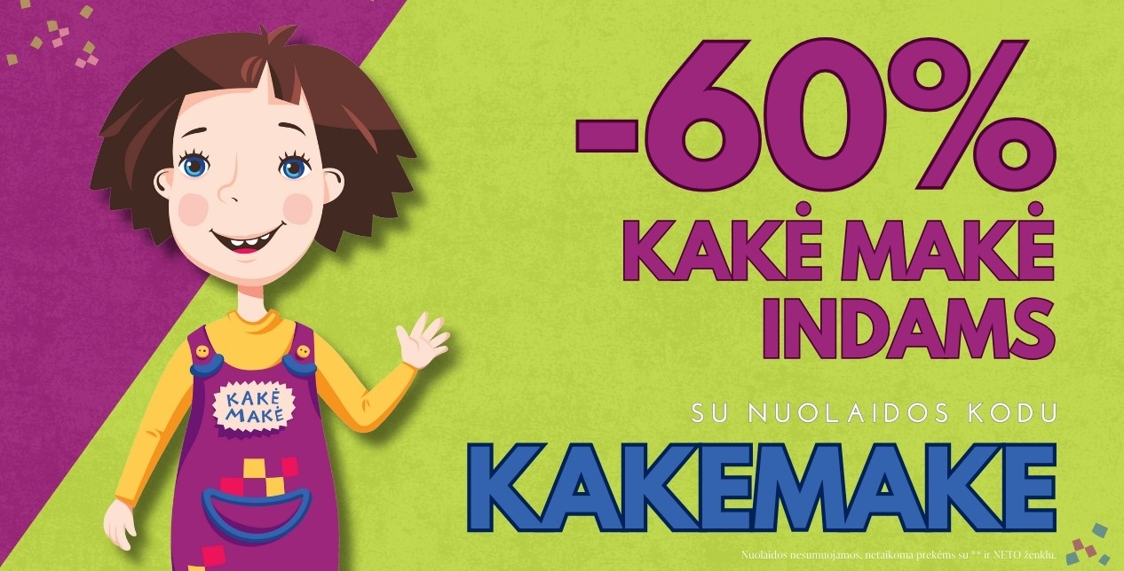 Kakė Makė nuolaida