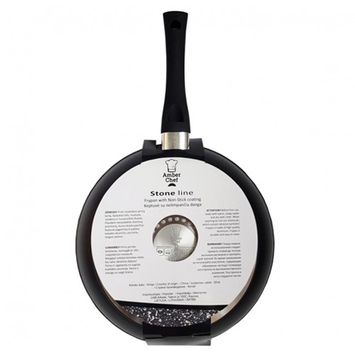 Indukcinė keptuvė Amber Chef STONE LINE, 26 cm