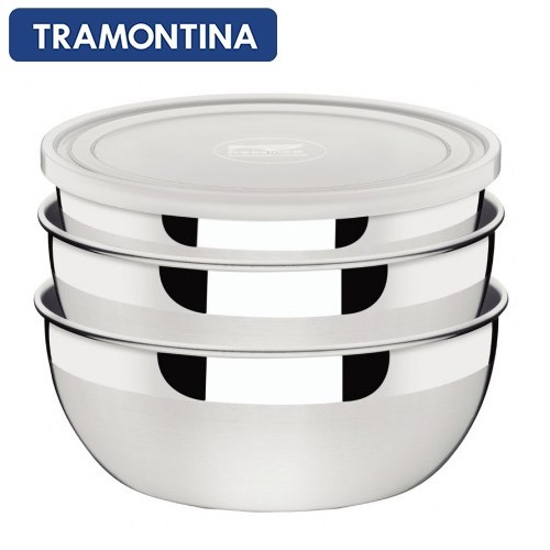 Salotinių su dangteliais rinkinys Tramontina CUCINA, 3 vnt.