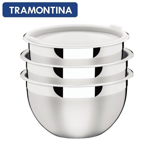 Salotinių su dangteliais rinkinys Tramontina CUCINA, 3 vnt.