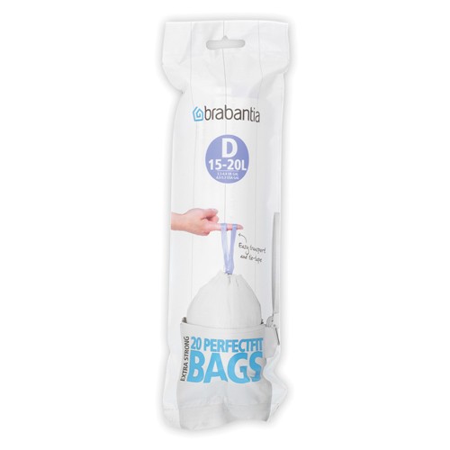 Šiukšlių maišai Brabantia PERFECTFIT C dydis 15-20 l, 20 vnt.