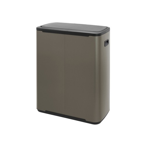 Šiukšlių dėžė rūšiavimui Brabantia BO TOUCH BIN PLATINUM, 2x30 l