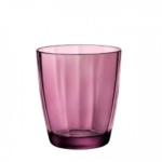Stiklinė Bormioli Rocco PULSAR, rausvos sp., 390 ml